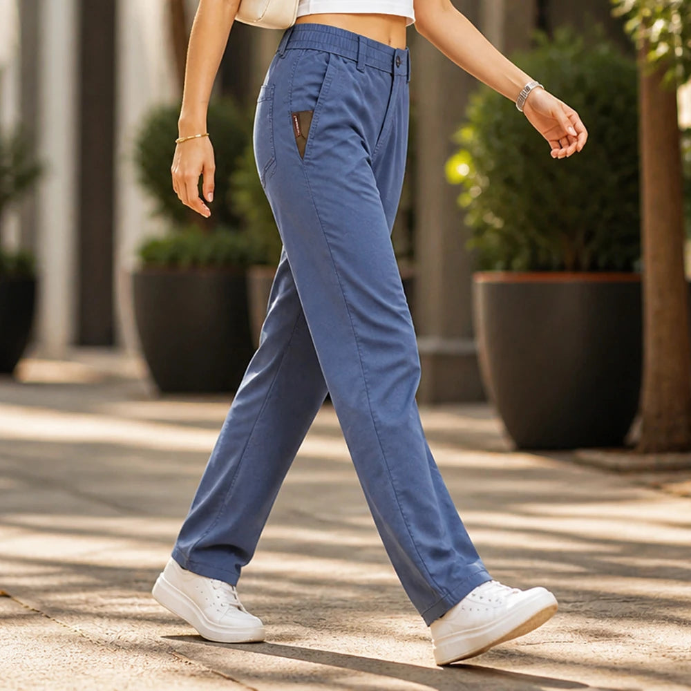 [COMPRÁ 2 Y LLEVÁ 3] Pantalón Amelie de Seda Fría con Elastano + Neceser organizador de Regalo