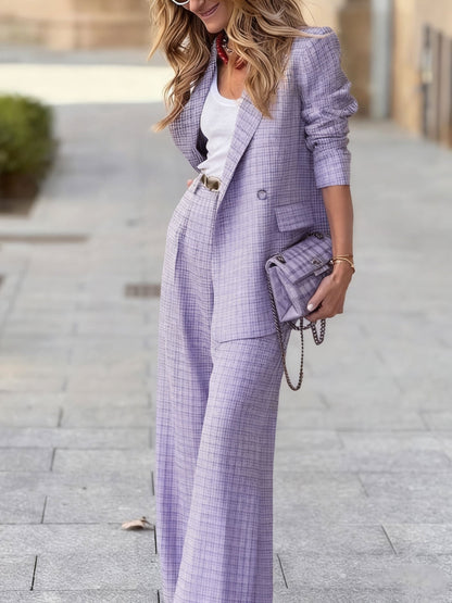 Alexandra™ | Conjunto Chic a Cuadros - Elegancia Informal