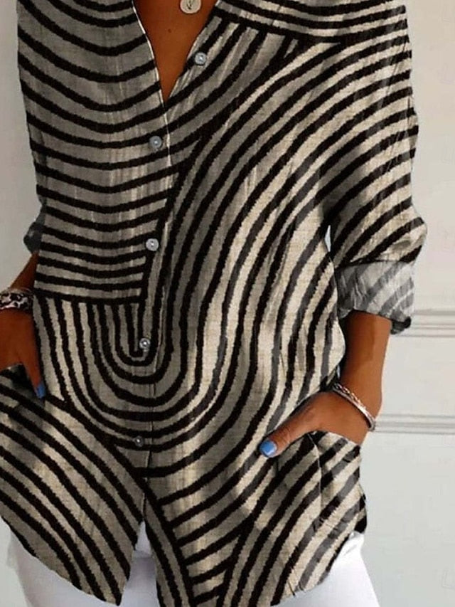 Flora™ | Camisa Casual Impresa Elegante