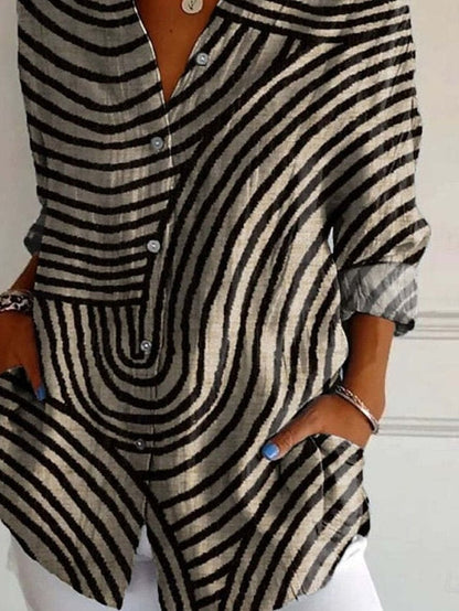 Flora™ | Camisa Casual Impresa Elegante