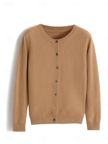 Raya™ | Cárdigan Elegante de Lana con Cuello Redondo