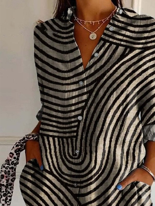 Flora™ | Camisa Casual Impresa Elegante