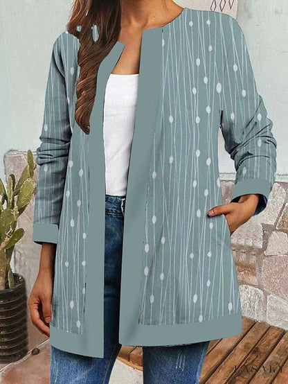 Livia™ | Chaqueta Vintage Casual Impresa Floral