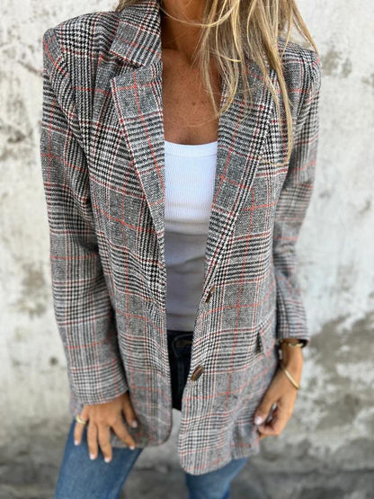 Sarah™ | Blazer a cuadros elegante