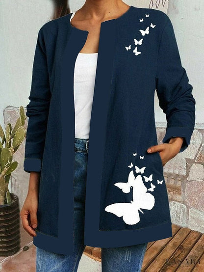 Livia™ | Chaqueta Vintage Casual Impresa Floral